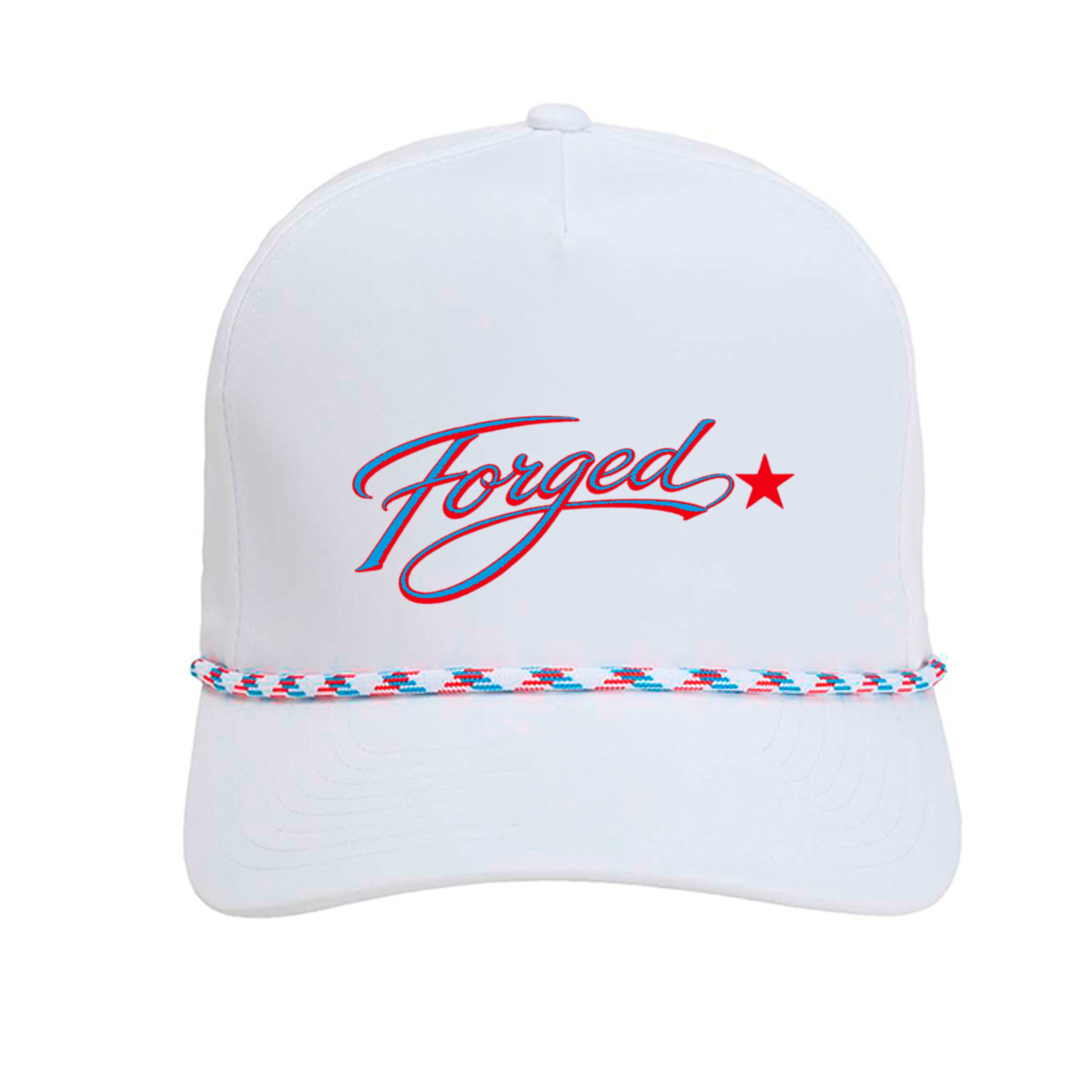 White/ Light Blue-Red - 5054 - FRONT