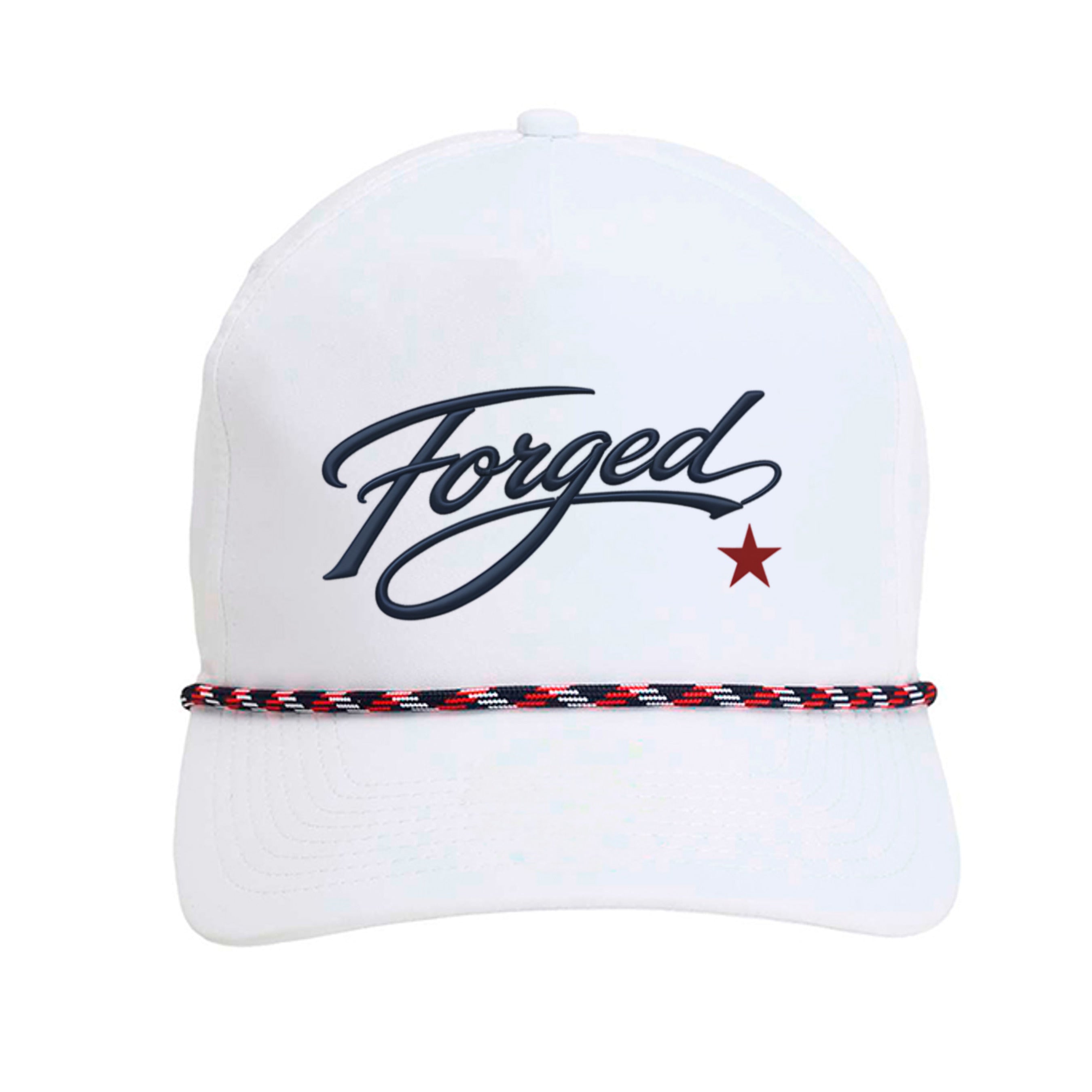 White/ Navy-Red - 5054 - FRONT